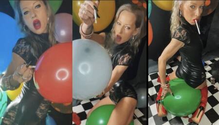 Chain smoking balloon fun