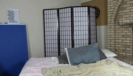 Mistress Olivia is so tired coming back home and taking an immediate nap on her bed while her slave girl sneaks in to lick her Mistress's boots