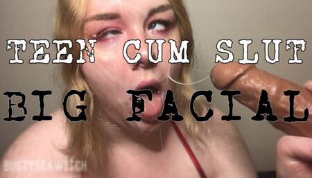 Fat Teen Sluts BIG Facial JOI