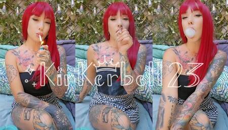 Smoking and coughing with Kinkerbell23