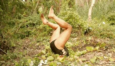 You fall headfirst into a hole, leaving you stuck MP4(1920x1080)FHD