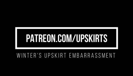 Winters Upskirt Embarrassment