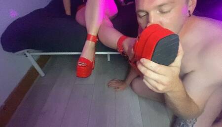 Worshipping Echo Evangelista's Immaculate Feet