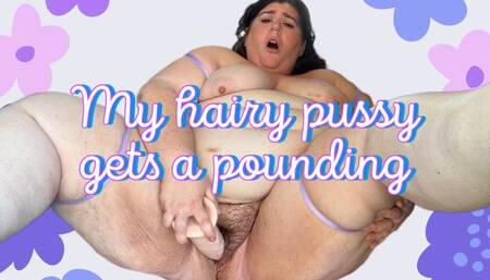 SSBBW hairy pussy gets a pounding 1080 mp4