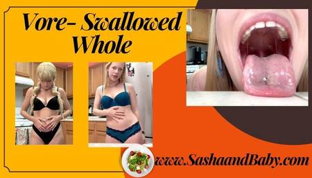 Vore Giantess Teens in Lingerie Talk You Into Their Belly