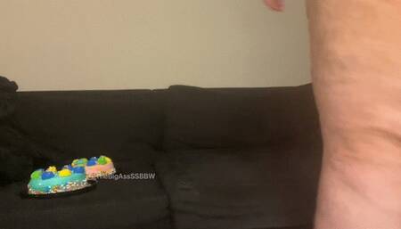 SSBBW Pig Devours Cake