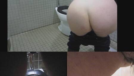 WHITE GIRL ON BLACK TOILET DONE 7 TIMES