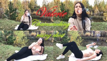 Chainsmoking rising chest