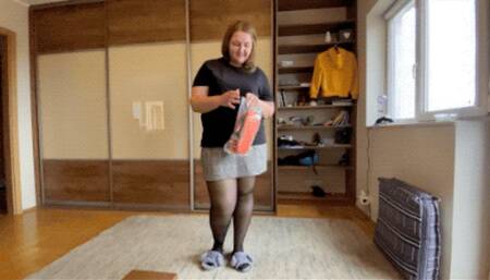 Showing lyzzard my new shoes