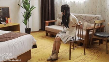 XY Bondage 118-18 year old teen girls challenge rope bondage escape