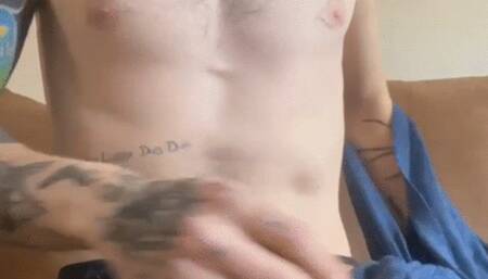 Tatted hairy guy armpit and bush