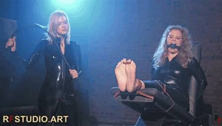 Astrid enjoys tormenting Vanda part 1 - Bastinado (UHD 4K MP4)