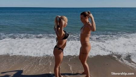 Deep Sea Wrestling with Nikky and Xena mp4