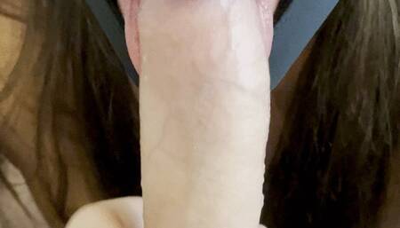 Petite little slut sucks dick in 4K with hood