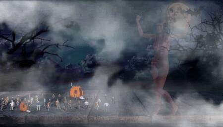 The Tale of The Tiny Men in Pumkin Village, and the Giantess