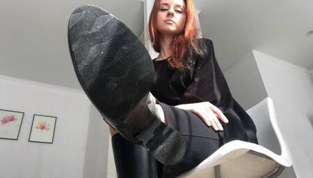 Boot domination with countdown!