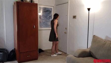 Rachel Adams caught and spanked (WMV Format)