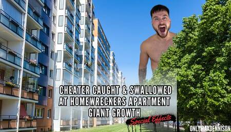 Giant growth special effects - Cheater caught & swallowed in homewreckers apartment