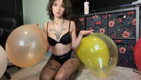 Maeves fun with balloons