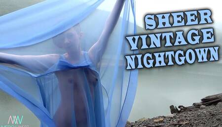 Sheer Vintage Nightgown Frolic