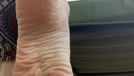 barefoot on the park