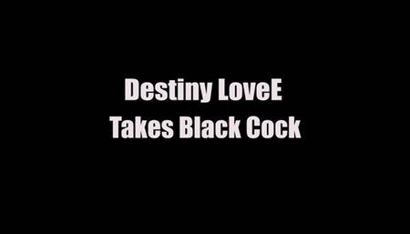 Destiny Lovee Takes Black Cock and Her Cuckold Learns To Suck Dick