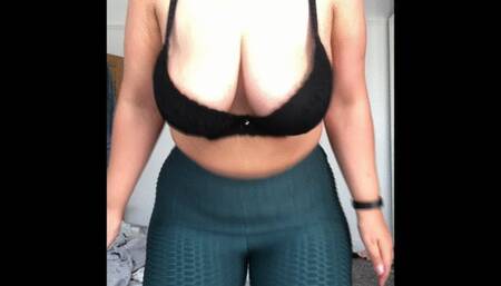 titty tease and twerking