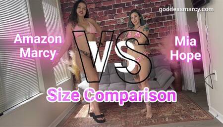 Size Comparison: Amazon Marcy vs Mia Hope