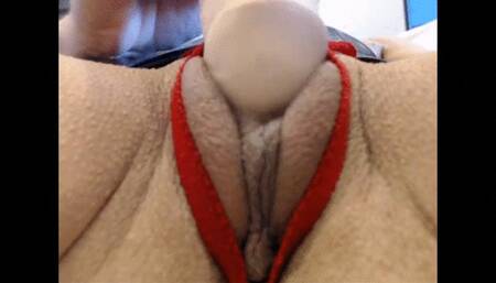 POV BIG DILDO PUSSY FUCKING CLOSE UP