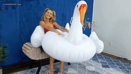Madi B Inflates a Swan by Mouth HD (1920x1080)