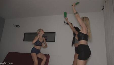 Humiliation and taking things from a little roommate