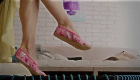 Goddess Amber Rule In The House - Pink Gym Slippers - Part 01 - HD 2560x1440