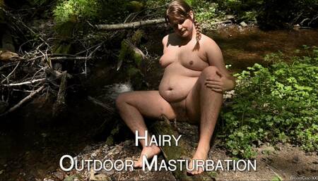Hairy Outdoor Masturbation