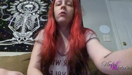 Miserable Sick Girl Blows Snotty Nose