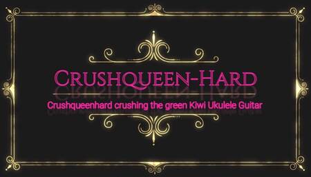 Kiwi Ukulele guitar crush in nylons feet and sandals