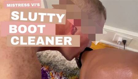 Mistress Vi: Slutty Boot Cleaner