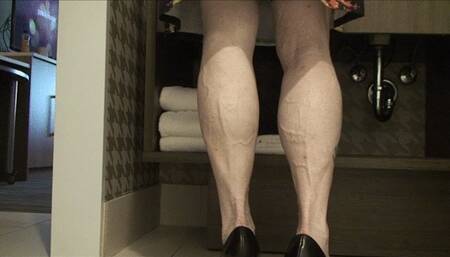 Christal Bentley at the vanity, first view