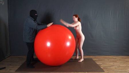 Bondage with red ball part 3