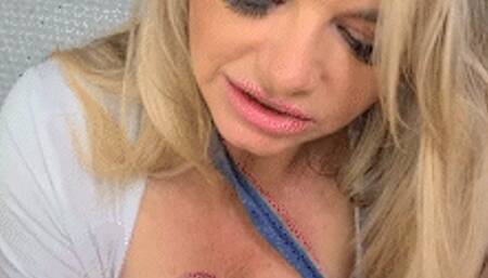 Your Big Titty Stepmom Jerks You Off Before the Game!