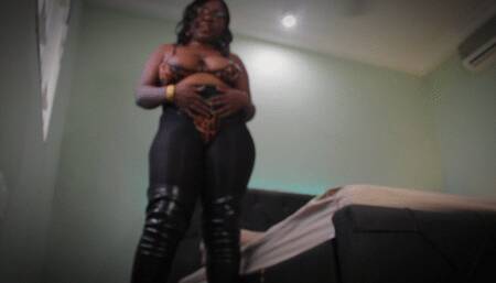 Giantess breast feeds tiny man, makes him cum and eat him