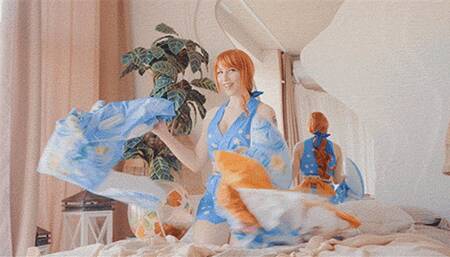 Relaxing Day? Nami and Her Inflatables!