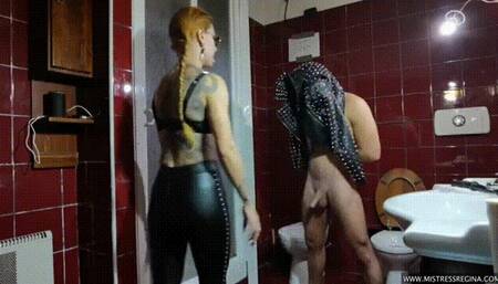 BallBusting Addict PT1- The Toilet First!