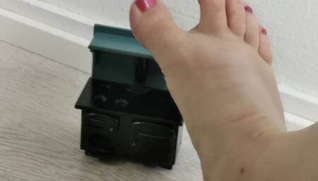 Playing and Crushing Miniatures With My Feet