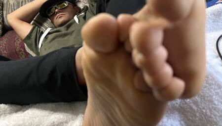 Malefootflava Footmodel "The Equalizer Mike" His Big Manly Soles Upclose Foottease