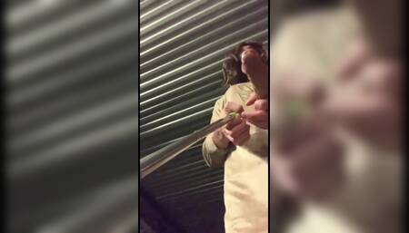 A Little Whore Fucks Herself with a Dildo in Transition