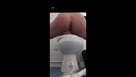 Playing in the Bathroom in Office