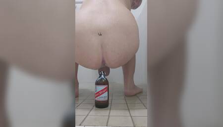 Beer Bottle Ass fuck