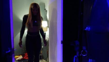 Slave humiliation and foot and heel worship