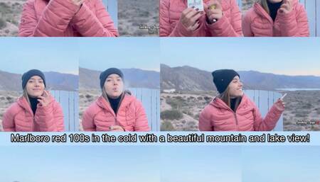 Marlboro red 100s and a beautifull lake and mountain view and chatting with you about my trip!