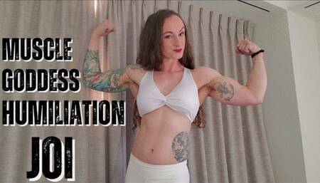 Muscle Goddess in White Lycra Humiliation JOI wmv